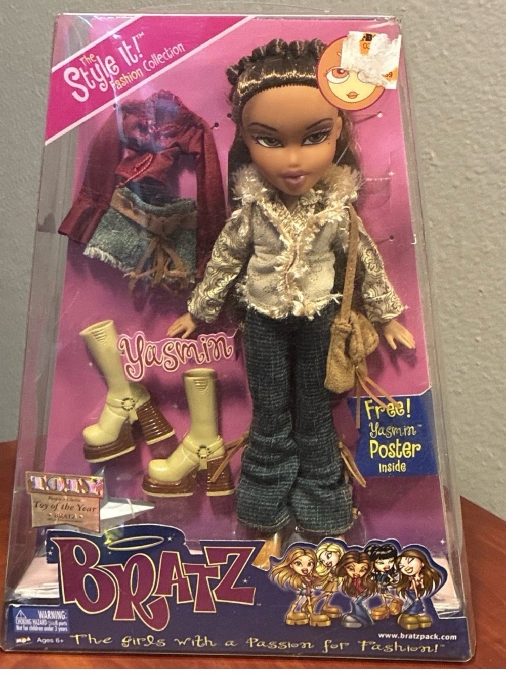 Yasmin Fashion Doll - Brown Hair with Tan Outfit